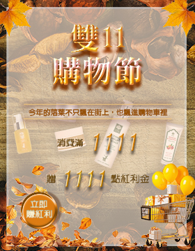 雙11購物節 消費滿1111 贈1111點紅利金 